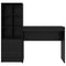 vidaXL Desk with Storage with Drawer 2 pcs Black oak 90 x 40 x 76 cm