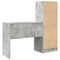 vidaXL Desk with Storage 2 pcs Concrete Grey 90 x 40 x 76 cm