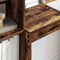vidaXL Desk with Storage with Drawer 2 pcs Smoked Oak 90 x 40 x 76 cm