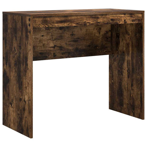 vidaXL Desk with Storage with Drawer 2 pcs Smoked Oak 90 x 40 x 76 cm