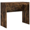 vidaXL Desk with Storage with Drawer 2 pcs Smoked Oak 90 x 40 x 76 cm