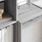 vidaXL Desk with Storage with Drawer 2 pcs Grey sonoma 90 x 40 x 76 cm