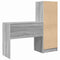 vidaXL Desk with Storage with Drawer 2 pcs Grey sonoma 90 x 40 x 76 cm