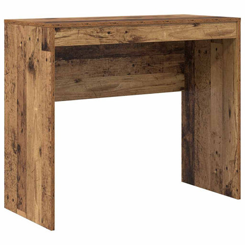 vidaXL Desk with Storage with Drawer 2 pcs Old Wood 90 x 40 x 76 cm