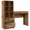 vidaXL Desk with Storage with Drawer 2 pcs Old Wood 90 x 40 x 76 cm
