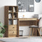 vidaXL Desk with Storage with Drawer 2 pcs Artisan oak 90 x 40 x 76 cm