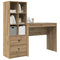 vidaXL Desk with Storage with Drawer 2 pcs Artisan oak 90 x 40 x 76 cm