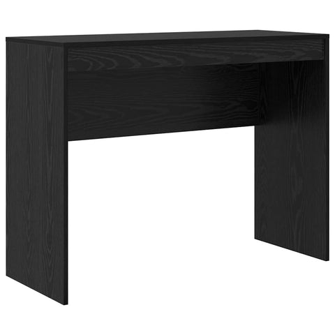 vidaXL Desk with Storage with Drawer 2 pcs Black oak 100 x 40 x 76 cm