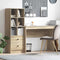 vidaXL Desk with Storage with Drawer 2 pcs Sonoma Oak 100 x 40 x 76 cm
