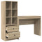 vidaXL Desk with Storage with Drawer 2 pcs Sonoma Oak 100 x 40 x 76 cm
