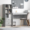 vidaXL Desk with Storage 2 pcs Concrete Grey 100 x 40 x 76 cm
