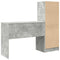 vidaXL Desk with Storage 2 pcs Concrete Grey 100 x 40 x 76 cm