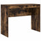 vidaXL Desk with Storage with Drawer 2 pcs Smoked Oak 100 x 40 x 76 cm