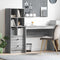 vidaXL Desk with Storage with Shelf 2 pcs Grey sonoma 100 x 40 x 76 cm