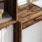 vidaXL Desk with Storage with Drawer 2 pcs Old Wood 100 x 40 x 76 cm