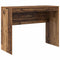 vidaXL Desk with Storage with Drawer 2 pcs Old Wood 100 x 40 x 76 cm