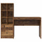 vidaXL Desk with Storage with Drawer 2 pcs Old Wood 100 x 40 x 76 cm