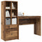 vidaXL Desk with Storage with Drawer 2 pcs Old Wood 100 x 40 x 76 cm