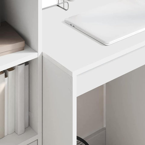 vidaXL Desk with Storage 2 pcs White 100 x 40 x 76 cm Engineered wood