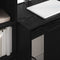 vidaXL Desk with Storage with Drawer 2 pcs Black oak 60 x 50 x 76 cm