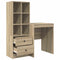 vidaXL Desk with Storage with Drawer 2 pcs Sonoma Oak 60 x 50 x 76 cm