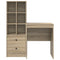 vidaXL Desk with Storage with Drawer 2 pcs Sonoma Oak 60 x 50 x 76 cm