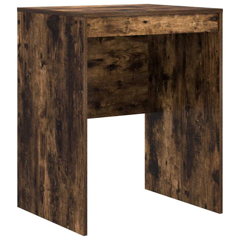 vidaXL Desk with Storage with Drawer 2 pcs Smoked Oak 60 x 50 x 76 cm