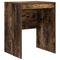 vidaXL Desk with Storage with Drawer 2 pcs Smoked Oak 60 x 50 x 76 cm
