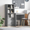 vidaXL Desk with Storage with Drawer 2 pcs Grey sonoma 60 x 50 x 76 cm