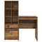 vidaXL Desk with Storage with Drawer 2 pcs Old Wood 60 x 50 x 76 cm