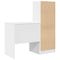 vidaXL Desk with Storage 2 pcs White 70 x 50 x 76 cm Engineered wood