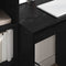 vidaXL Desk with Storage with Drawer 2 pcs Black oak 70 x 50 x 76 cm