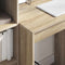 vidaXL Desk with Storage with Drawer 2 pcs Sonoma Oak 70 x 50 x 76 cm