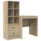 vidaXL Desk with Storage with Drawer 2 pcs Sonoma Oak 70 x 50 x 76 cm