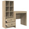 vidaXL Desk with Storage with Drawer 2 pcs Sonoma Oak 70 x 50 x 76 cm