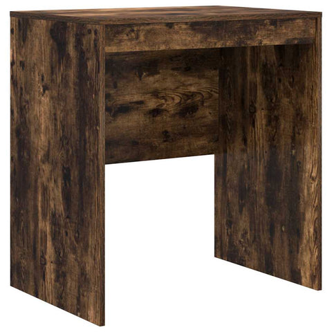 vidaXL Desk with Storage with Drawer 2 pcs Smoked Oak 70 x 50 x 76 cm