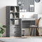 vidaXL Desk with Storage with Drawer 2 pcs Grey sonoma 70 x 50 x 76 cm