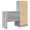 vidaXL Desk with Storage with Drawer 2 pcs Grey sonoma 70 x 50 x 76 cm
