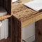 vidaXL Desk with Storage with Drawer 2 pcs Old Wood 70 x 50 x 76 cm