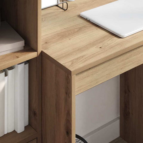 vidaXL Desk with Storage with Drawer 2 pcs Artisan oak 70 x 50 x 76 cm