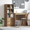 vidaXL Desk with Storage with Drawer 2 pcs Artisan oak 70 x 50 x 76 cm