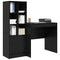 vidaXL Desk with Storage with Drawer 2 pcs Black oak 80 x 50 x 76 cm