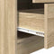 vidaXL Desk with Storage with Drawer 2 pcs Sonoma Oak 80 x 50 x 76 cm