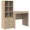 vidaXL Desk with Storage with Drawer 2 pcs Sonoma Oak 80 x 50 x 76 cm