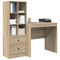 vidaXL Desk with Storage with Drawer 2 pcs Sonoma Oak 80 x 50 x 76 cm