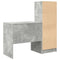 vidaXL Desk with Storage 2 pcs Concrete Grey 80 x 50 x 76 cm