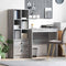 vidaXL Desk with Storage with Drawer 2 pcs Grey sonoma 80 x 50 x 76 cm