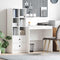 vidaXL Desk with Storage 2 pcs White 90 x 50 x 76 cm Engineered wood