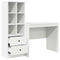 vidaXL Desk with Storage 2 pcs White 90 x 50 x 76 cm Engineered wood