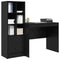 vidaXL Desk with Storage with Drawer 2 pcs Black oak 90 x 50 x 76 cm